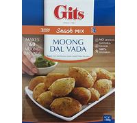 Gits Moong Dal Vada Snack Mix 500g - Makes Delicious Mildly spiced dumplings made of Moong (lentil) flour - A Traditional Indian Savory Snack makes 5 serving (Pack of 1)