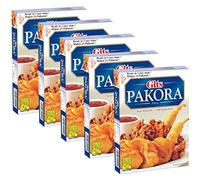 Gits Pakora Snack Mix 200g - Mildly Spiced Dumplings Made Of Chickpea Flour - A Traditional Indian Savory Snack Makes 60 Pakoras (Pack of 5)