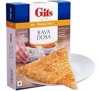 Gits Rava Dosai Instant Breakfast Mix 500g - A Traditional Indian Crispy Brown Rava dosai Savory Snack - A Traditional South Indian Snack Made Of semolina (Pack of 1)