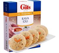 Gits Rava Idli Instant Breakfast Mix 500g - A Traditional Indian Crispy Brown Rava idli Savory Snack - A Traditional South Indian Snack Made Of semolina (Pack of 1)