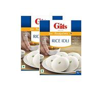Gits Rice Idli Instant Breakfast Mix 200g - Instant South Indian Breakfast Mix for Soft Steamed Rice Cakes | Quick & Easy Vegetarian Meal Mix (Pack of 2)