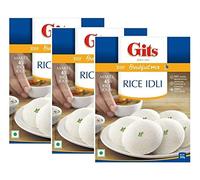 Gits Rice Idli Instant Breakfast Mix 500g - Made From Fermented Batter Of Rice & Lentil - A Traditional South Indian Breakfast -Makes 45 Idlis (Pack of 3)