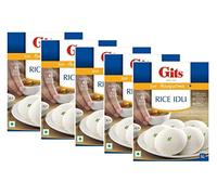 Gits Rice Idli Instant Breakfast Mix 500g - Made From Fermented Batter Of Rice & Lentil - A Traditional South Indian Breakfast -Makes 45 Idlis (Pack of 5)