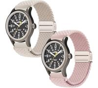 Gittos 20mm Magnetic Watch Strap for Timex Weekender Expedition Scout/Acadia Waterbury Traditional Easy Reader 43mm/T49961SU/T2N654PF/TW2U68200/TWC030800/T2N651/TW2P75800/TW4B12500