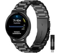 Gittos 20mm Metal Watch Strap for Garmin Vivomove 3/HR/Style/Luxe, Garmin Vivoactive 5/3, Garmin Forerunner 55/165/245/645 Music/Venu Sq 2 Band Sport Replacement