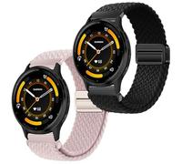 Gittos 22mm Magnet Braid Watch Strap for Garmin Forerunner 265/255/255 Music/Vívoactive 4/Venu 3/2 Band Sport Replacement