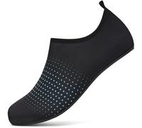 gitzing Beach Water Swim Shoes Women Quick Dry Sea Shoes Men Breathable Aqua Lightweight Barefoot for Surfing Running Driving Pool Yoga, Black Blue 12.5 UK/47 EU