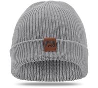 gitzing Knit Cuffed Beanie for Men and Women, Stretchy Soft Warm Daily Cuffed Unisex Winter Fisherman Hats, Gifts for Women/Men/Him/Dad,Grey