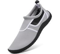 gitzing Water Beach Swim Shoes Women Quick Dry Sea Shoes Men Barefoot Breathable Aqua Lightweight for Surfing Running Driving Pool Yoga, Greye 4 UK/37 EU