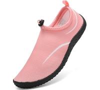 gitzing Water Beach Swim Shoes Women Quick Dry Sea Shoes Men Barefoot Breathable Aqua Lightweight for Surfing Running Driving Pool Yoga, Pink 3.5 UK/36 EU
