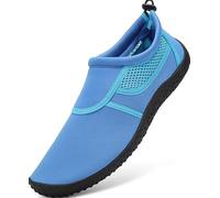 gitzing Water Beach Swim Shoes Women Quick Dry Sea Shoes Men Barefoot Breathable Aqua Lightweight for Surfing Running Driving Pool Yoga, Dark Blue 10.5 UK/45 EU