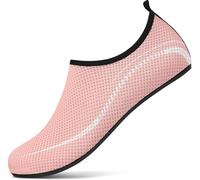 gitzing Water Beach Swim Shoes Women Quick Dry Sea Shoes Men Breathable Aqua Lightweight Barefoot for Surfing Running Driving Pool Yoga, Pink 4 UK/37 EU