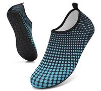 GITZING Water Shoes for Women Men Beach Quick-Dry Swim Aqua Socks Breathable Barefoot Shoes for Surfing Running Driving Pool YOG, Blue 12.5 UK/47 EU