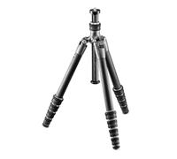 Gitzo GT1555T Traveler Tripod - Compact, Foldable and Light with Short Column Included for Ground Level Shoots, Series 1-5 Sections, Carbon Fibre