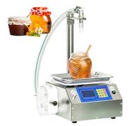 Giuggiolared Automatic Liquid Filling Machine 10g-3000g/10000g Honey Filling Machine Stainless Steel Paste Viscous Liquid Bottling Machine Intelligent Bottle Filler Machine for Sesame Paste, Jam 7L