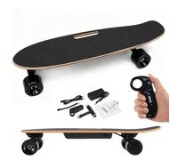 Giuggiolared Electric Skateboards for Adults with Remote Control - 14mph Speed, 8 Miles Range, 350W Hub-Motor, Easy Carry Handle Design - Skateboard with 26.8 Inch Deck