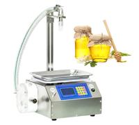 Giuggiolared Honey Bottle Filling Machine, 10g-3kg/10kg Automatic Quantitative Viscous Bottling Equipment Filling Machine, Quick Fill Honey Filler for Syrup Edible Oil Paste Tomato Sauce 3L