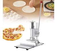 Giuggiolared Pizza Dough Press Machine, 6.3"/9.8" Manual Pastry Press Machine Household Pizza Dough Stainless Steel Maker, for Making Hand Pies Meatloaf Pizza Crusts Soft Rolls Puff Pastry Large
