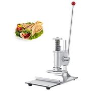 Giuggiolared Pizza Dough Press Machine, 6.3 inch/9.8 inch Pizza Pastry,Pastry Manual Press Machine for Making Hand Pies, Meatloaf, Stainless-Steel Household & Commercial Pizza Press Large