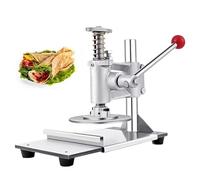 Giuggiolared Pizza Dough Press Machine, 6.3 inch/9.8 inch Pizza Pastry,Pastry Manual Press Machine for Making Hand Pies, Meatloaf, Stainless-Steel Household & Commercial Pizza Press Small