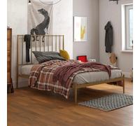 Dorel Giulia Modern Metal Bed Gold - Double, Gold