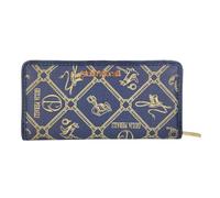 Giulia Pieralli Beautiful Large Women's Wallet with Gift Box Gift Idea for Women All-Over Pattern Monogram, Blu 5003 (Blue), L, Contemporary