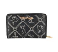 Giulia Pieralli Beautiful Medium Women's Purse with Gift Box Gift Idea for Women All-Over Pattern Monogram, Nero-silver 5009 (black-grey), Mittel-Groß, Contemporary