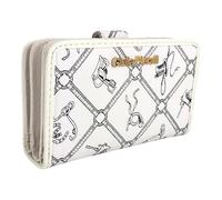 Giulia Pieralli Beautiful Medium Women's Purse with Gift Box Gift Idea for Women All-Over Pattern Monogram, Bianco 5009 (white), Mittel-Groß, Contemporary