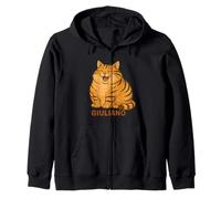 Giuliano the Oat Flake Cat I Don’t Get Angry Zip Hoodie