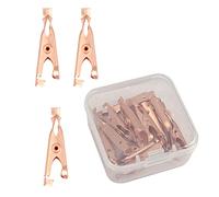 Giuneuow 1 Box/12Pcs Copper Skin Tag Remover Clips Wart Tag Extractor Copper Tag Out Skin Tag Removal Tool