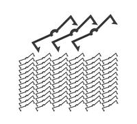 Giuneuow 100pcs Pegboard Hook Locks Plastic Peg Locks for Standard 1/4" and 1/8" Pegboard
