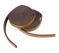 Giuneuow 2 Roll EVA Seal Weather Strip Foam Tape D Type 10M Doors Draught Excluder Anti-Collision Seal Strips