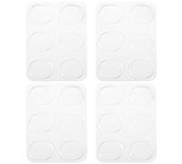 Giuneuow 24 Pieces Drum Dampeners, Drum Damper Gel Pads Drum Silencers Non- Soft Silicone Drum Mute For Drums Tone Control (Clear)