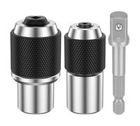 Giuneuow 2PCS Tap Socket Set, Extraction Tool with Adjustable Jaws,Versatile Sturdy Drive Tap Sockets, 3/8 Inch Drive Tap Sockets