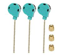 Giuneuow 3 Pack Ceiling Fan Switch Switch Replacement Speed Control for Ceiling Fan Light, Wall Lamps, Cabinet Light A ZE-268S6