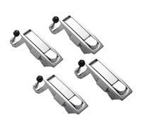 Giuneuow 4PCS Compression Latch Lock Zinc Alloy, Flush Lever Latch Flush Mount Zinc Alloy Adjustable Lever Hand Operated Adjustable Grip Range 0.04"-0.94"