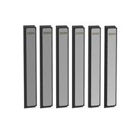 Giuneuow 6 PCS Diamond Knife Sharpening Stones Multi-Purpose Outdoor Sharpener Dedicated to Making Correction Stones Professional Diamond Whetstone Set with Base