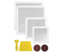 Giuneuow 8Pack Drywall Repair Kit, Dry Wall Patch Kits 6/8/12/12 Inch for Large Holes with Scraper& Sandpapers