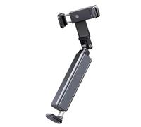 Giuneuow Airplane Travel Essentials Adjustable Phone Stand 360° Rotation Foldable Hook Pocket Size for Desk Tray Table Grey