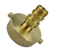 Giuneuow Brass Fire Hydrant Fitting 2-1/2 Inch Female X 3/4 Inch GHT Male Hose Adapter, Construction for Firefighting