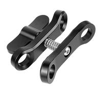 Giuneuow CNC Butterfly Clip Diving Clamp Light Connector Ball Head Mount Tripod Adapter for Go Pro 7 Sports SLR Cameras Underwater