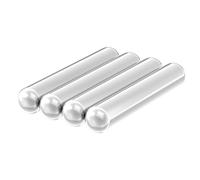 Giuneuow Cow Magnet 1/2" Diameter X 3" Length-AlNiCo5 4Pack, Silver Duty Cylinder Magnet for Magnetic Metal Picker Applications