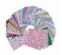 Giuneuow DIY quilting Patch 60pcs 10cmx10cm charm pack cotton fabric patchwork bundle fabrics cloth sewing