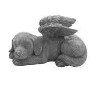 Giuneuow Dog Angel Pet Memorial Tombstone Marking Carved Statue, Resin, Stone
