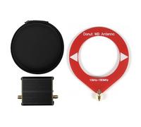 Giuneuow Donut Loop Antenna Broadband Antenna 10kHz-180MHz with Low Impedance Converter for Radio Walkie Talkie SDR A