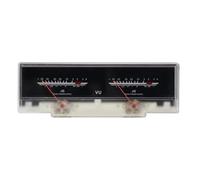 Giuneuow Double Pointer VU Meter Stereo Audio Amplifier Board DB Sound Level Indicator Meter Adjustable Backlight with Driver