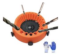 Giuneuow Drill Bit Drill Bit Sharpener 1/16" to1/2" Bits, Powered by 125mm Angle Grinder, Bits Etc