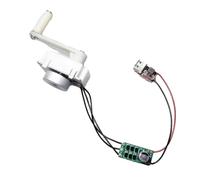 Giuneuow Hand Crank Motor Gear Generator Kit Hand Crank Motor Gear Generator Kit Survival Power Bank Emergency USB Hand Crank Motor Gear Generator Kit Survival Power Bank Emergency USB Charger 5V 5W