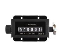 Giuneuow Mini Digital Counter 0-99999 6Digit Number Hand Tally Click Timer Mechanical Resettable Manual Pull Stroke Counter D94-S