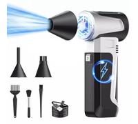 Giuneuow Mini Fan Electric Dust Blower 160000RPM High Speed Brushless Motor 52m/S Adjustable Handheld Violent Fan